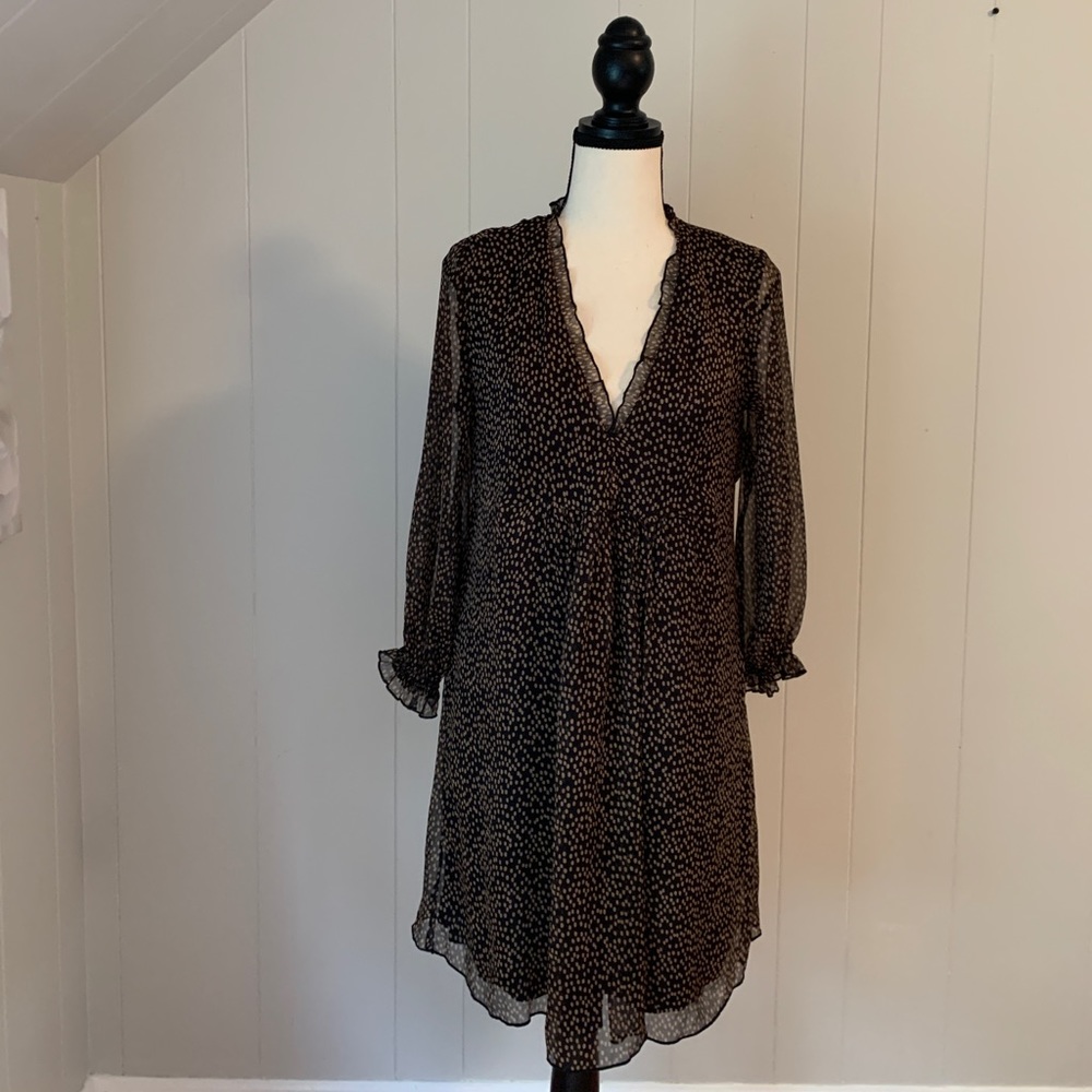 Precious Zara polka dot dress with ruffles